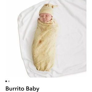burrito swaddle and taco bootie costume